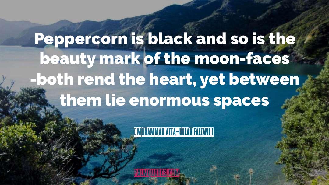 Muhammad Atta-ullah Faizani Quotes: Peppercorn is black and so