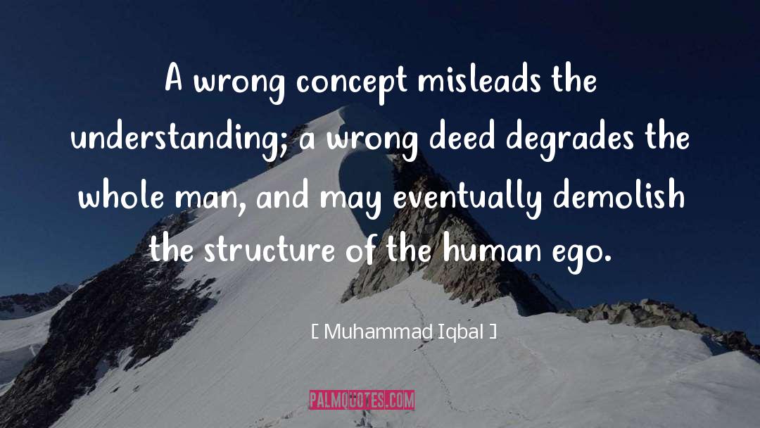Muhammad Iqbal Quotes: A wrong concept misleads the