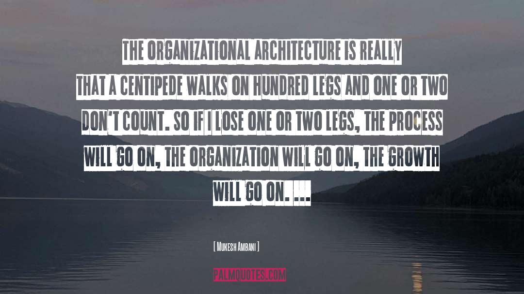 Mukesh Ambani Quotes: The organizational architecture is really