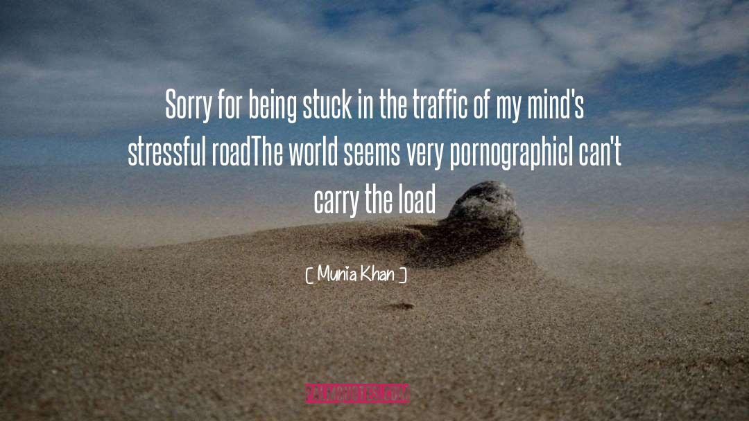 Munia Khan Quotes: Sorry for being stuck in