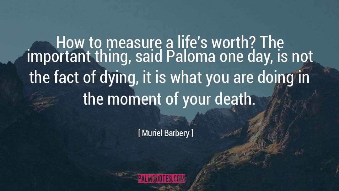 Muriel Barbery Quotes: How to measure a life's