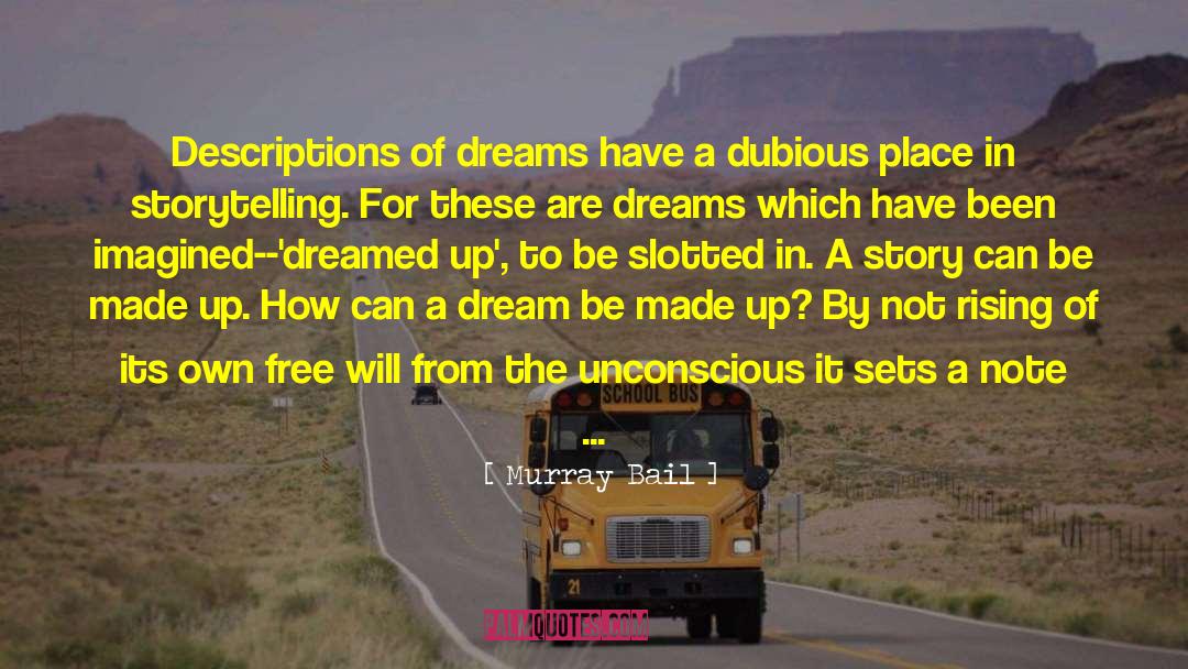 Murray Bail Quotes: Descriptions of dreams have a