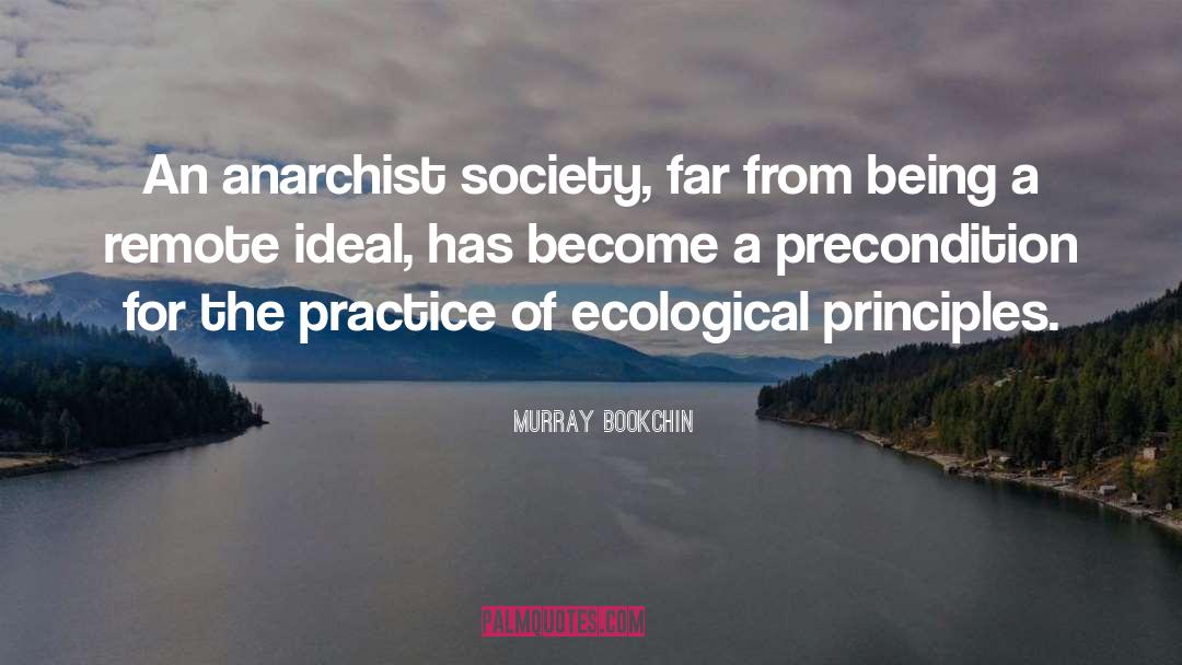 Murray Bookchin Quotes: An anarchist society, far from