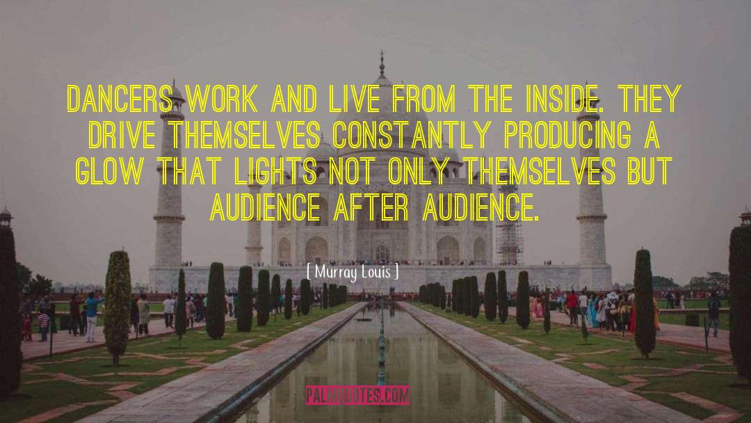 Murray Louis Quotes: Dancers work and live from