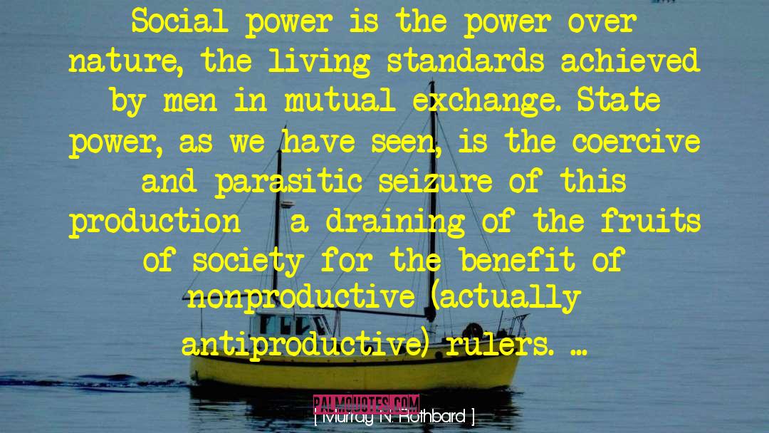 Murray N. Rothbard Quotes: Social power is the power