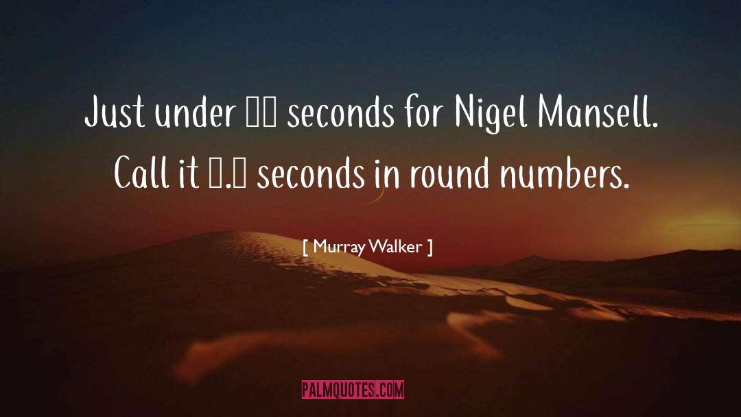 Murray Walker Quotes: Just under 10 seconds for
