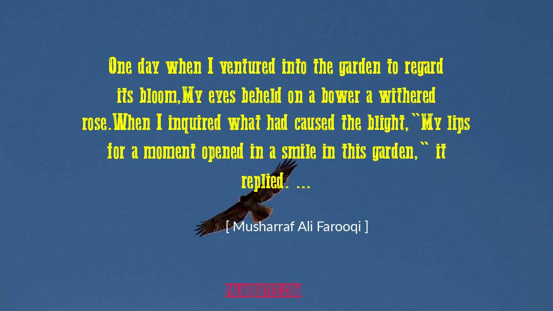 Musharraf Ali Farooqi Quotes: One day when I ventured