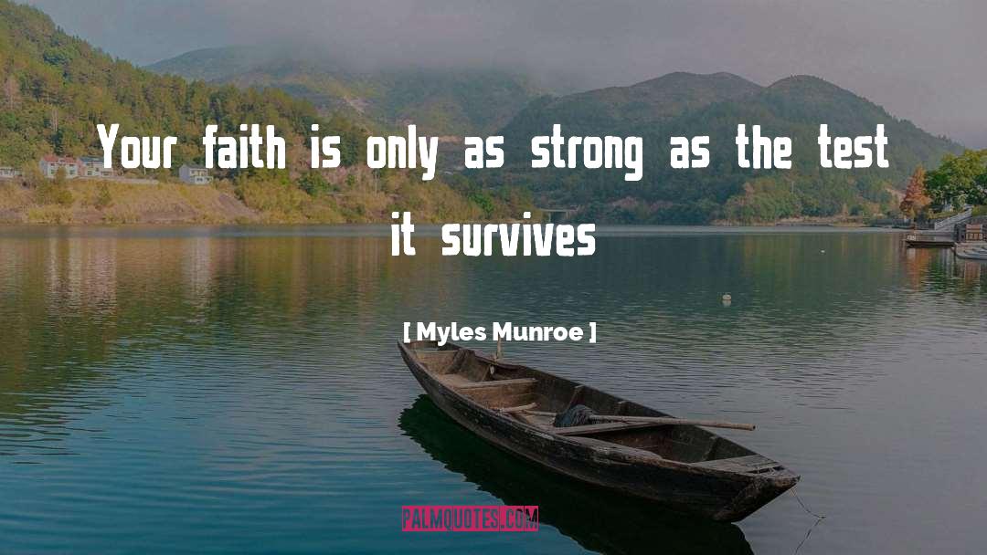 Myles Munroe Quotes: Your faith is only as