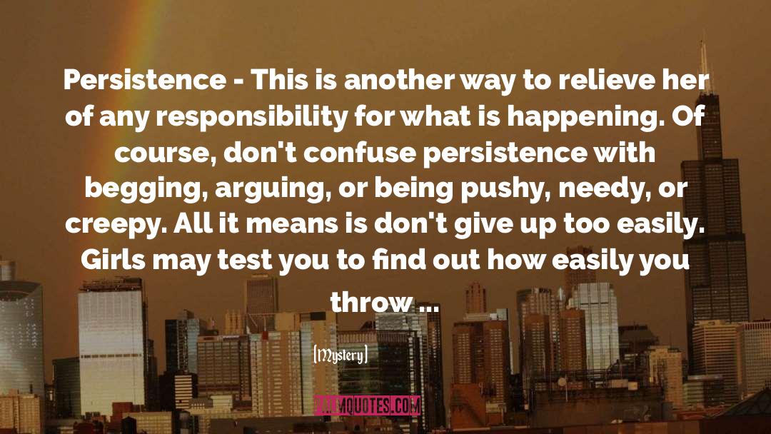 Mystery Quotes: Persistence - This is another