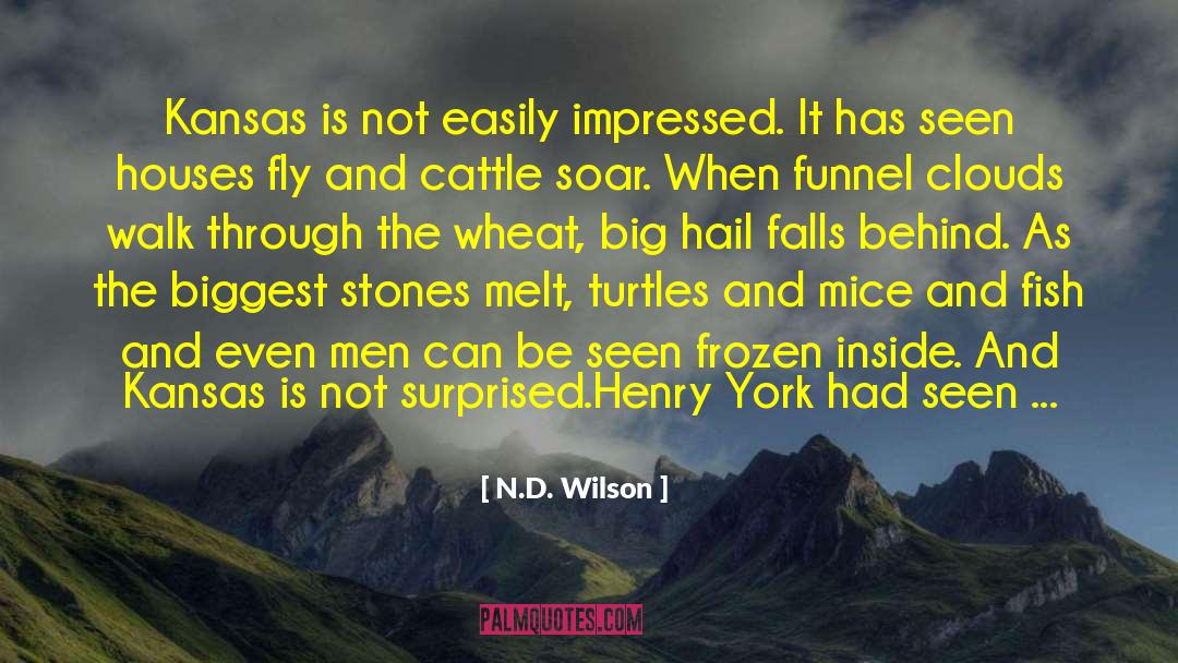 N.D. Wilson Quotes: Kansas is not easily impressed.
