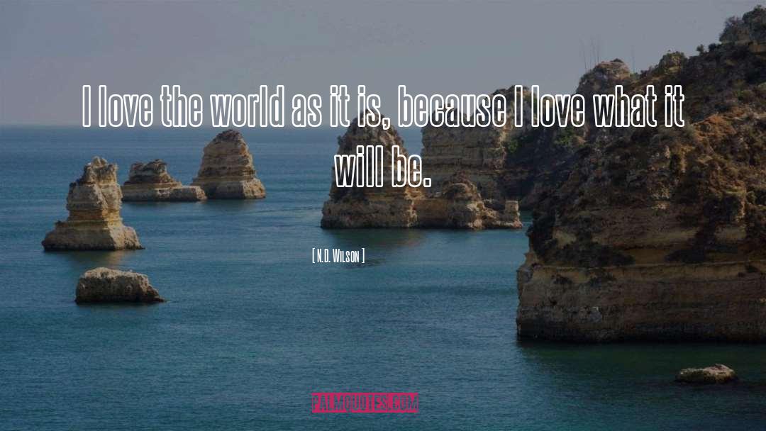 N.D. Wilson Quotes: I love the world as