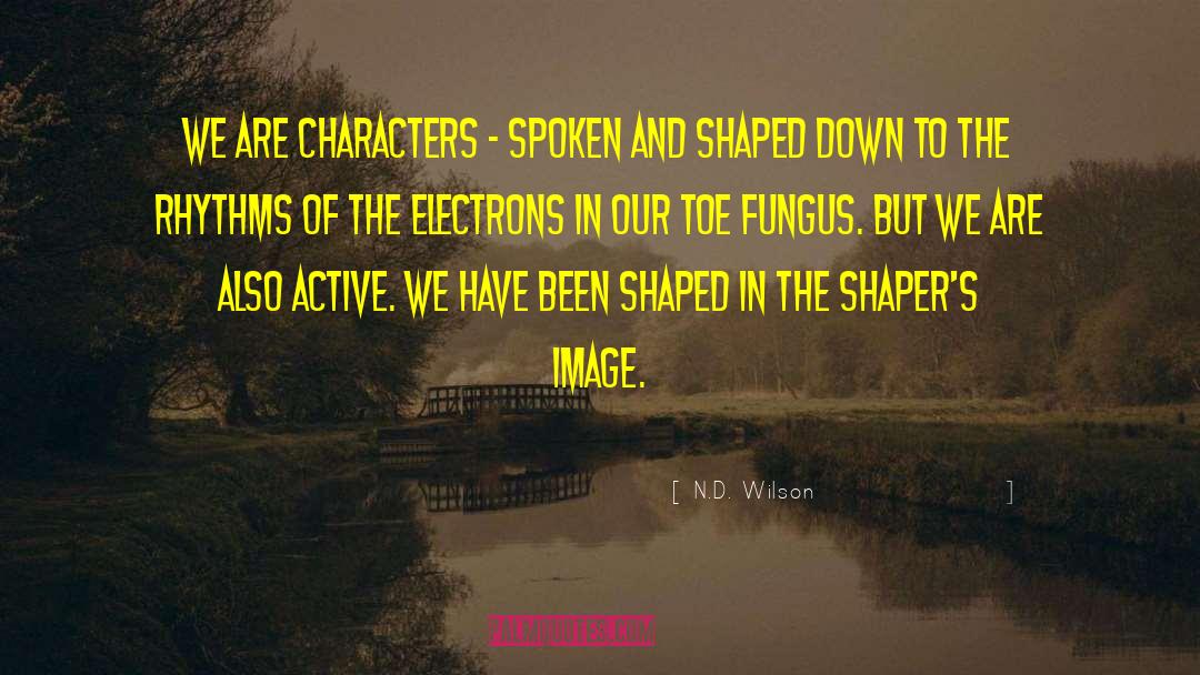 N.D. Wilson Quotes: We are characters - spoken