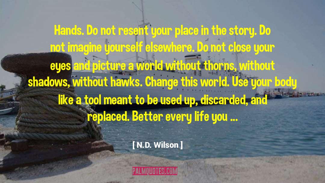 N.D. Wilson Quotes: Hands. Do not resent your