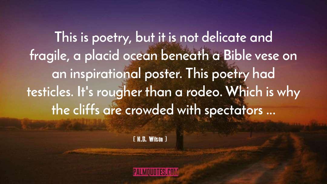 N.D. Wilson Quotes: This is poetry, but it