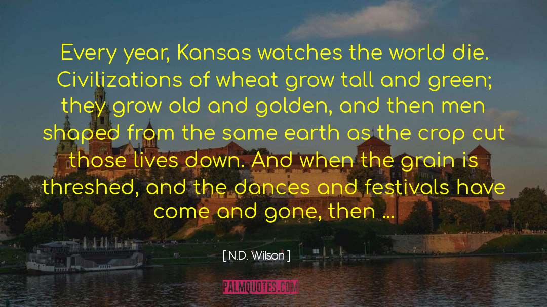 N.D. Wilson Quotes: Every year, Kansas watches the