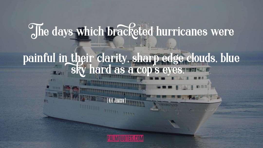 N.K. Jemisin Quotes: The days which bracketed hurricanes