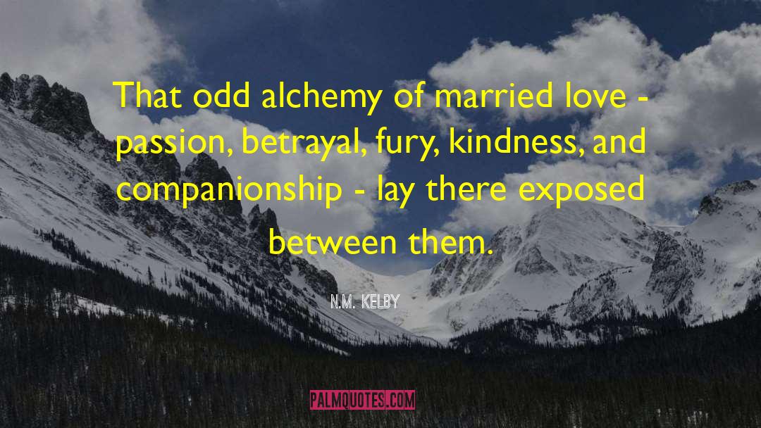 N.M. Kelby Quotes: That odd alchemy of married