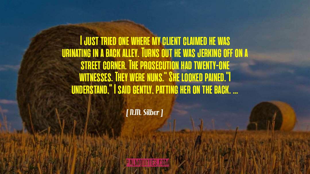 N.M. Silber Quotes: I just tried one where