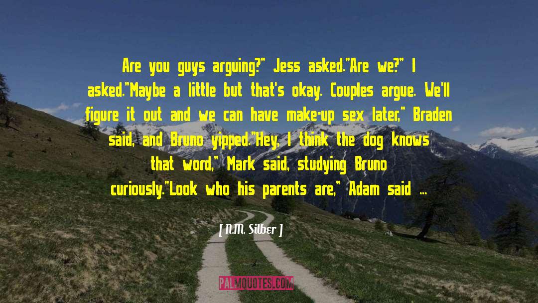 N.M. Silber Quotes: Are you guys arguing?