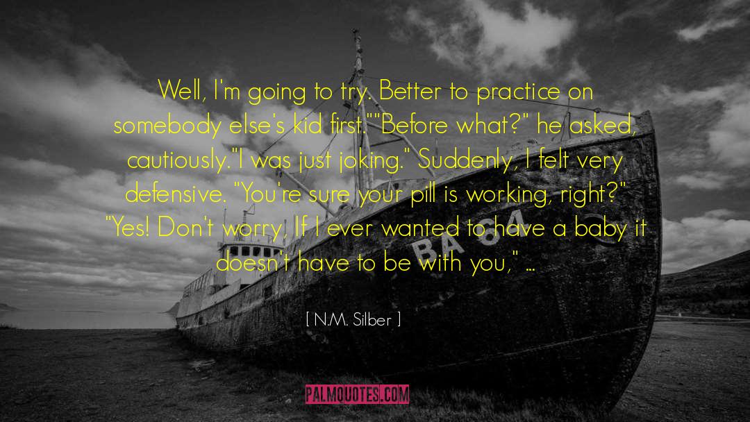 N.M. Silber Quotes: Well, I'm going to try.