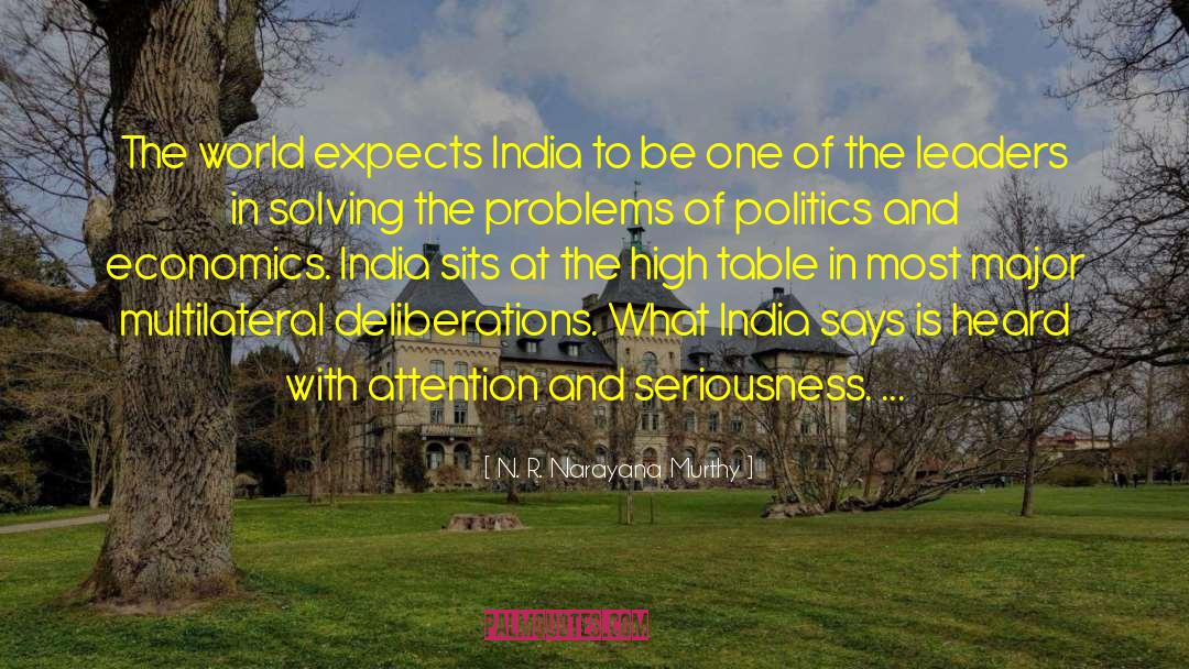 N. R. Narayana Murthy Quotes: The world expects India to