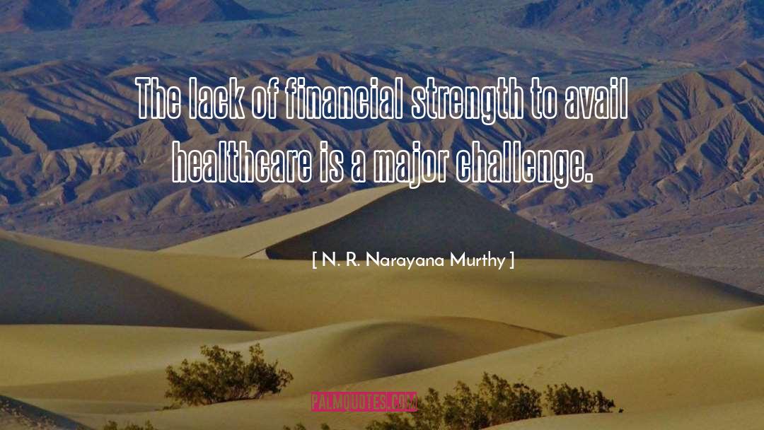 N. R. Narayana Murthy Quotes: The lack of financial strength