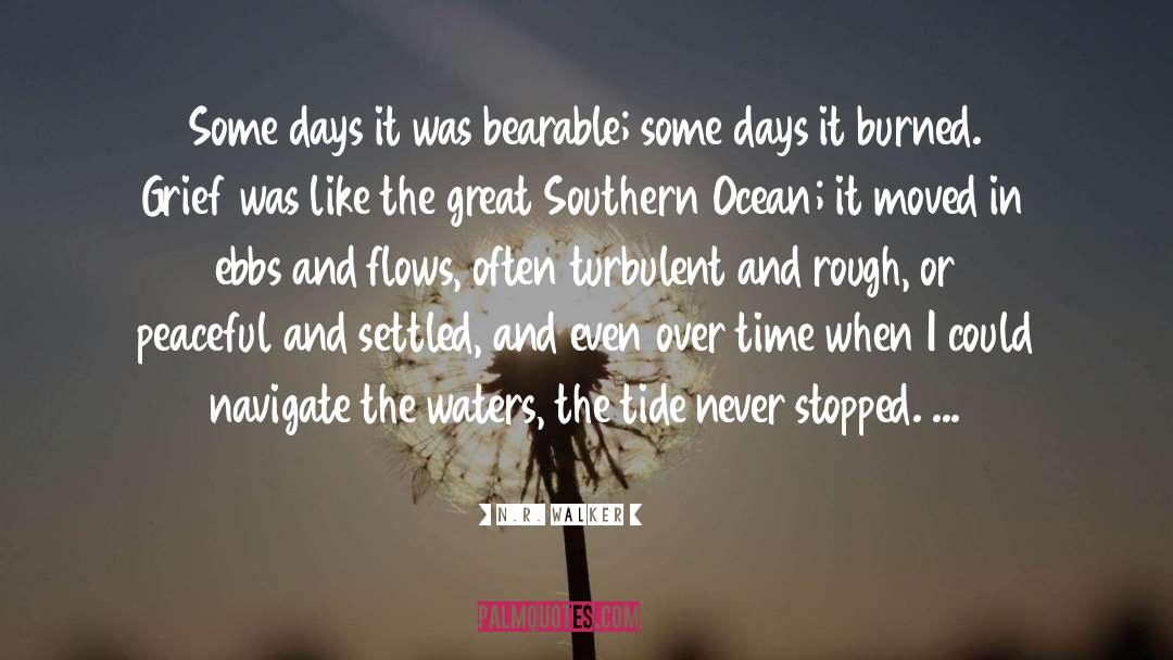 N.R. Walker Quotes: Some days it was bearable;