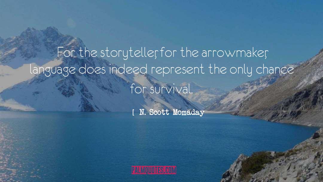 N. Scott Momaday Quotes: For the storyteller, for the