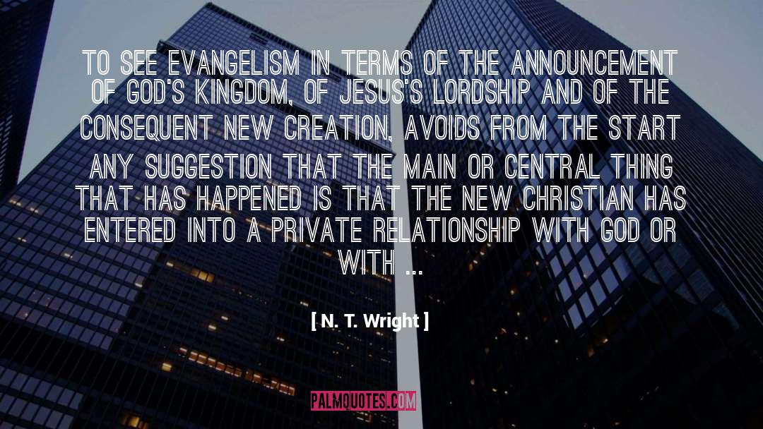 N. T. Wright Quotes: To see evangelism in terms