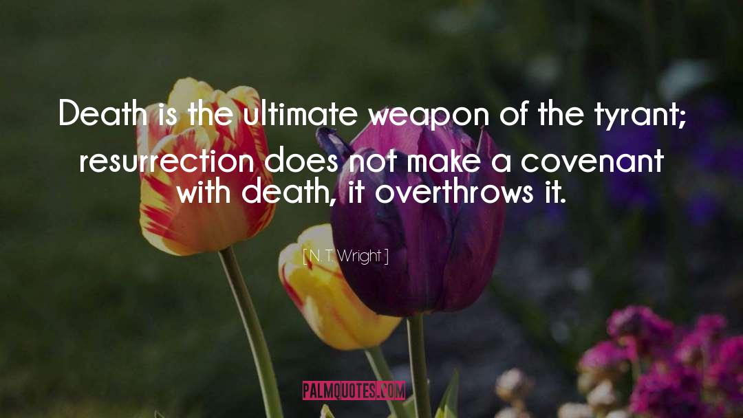 N. T. Wright Quotes: Death is the ultimate weapon