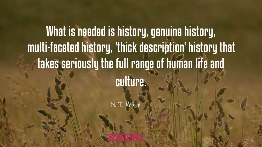 N. T. Wright Quotes: What is needed is history,