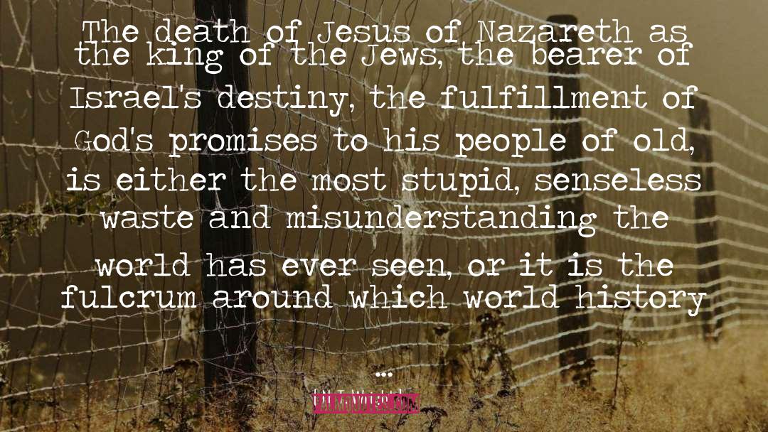 N. T. Wright Quotes: The death of Jesus of