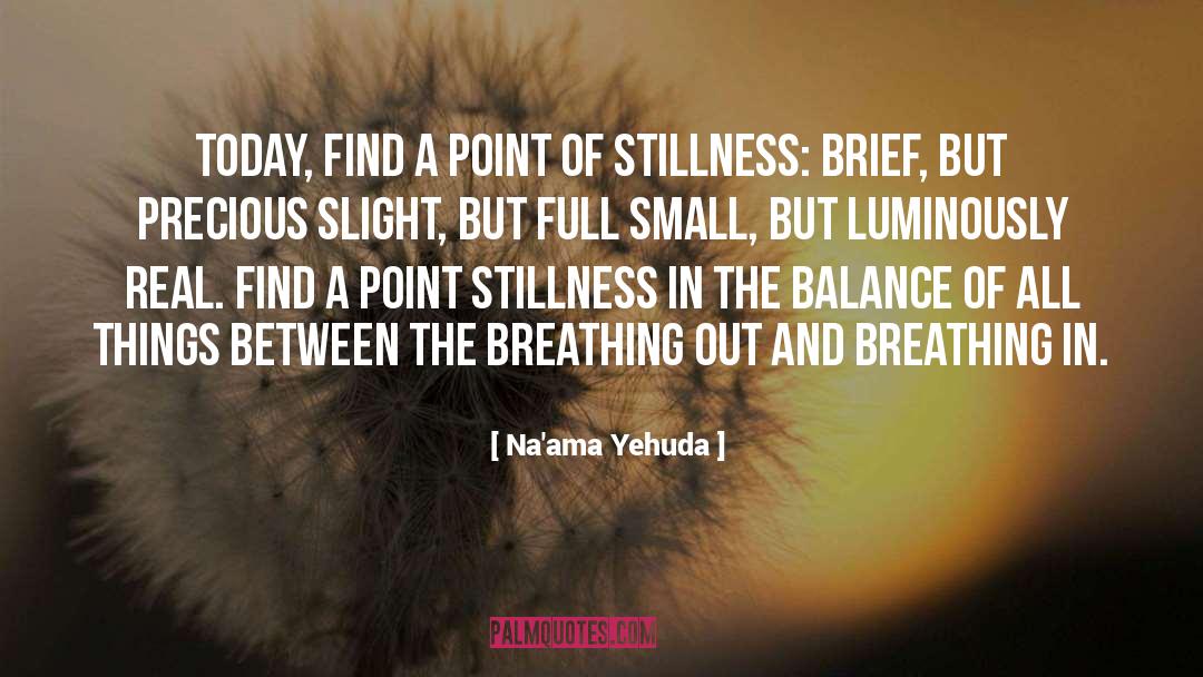 Na'ama Yehuda Quotes: Today, find a point of