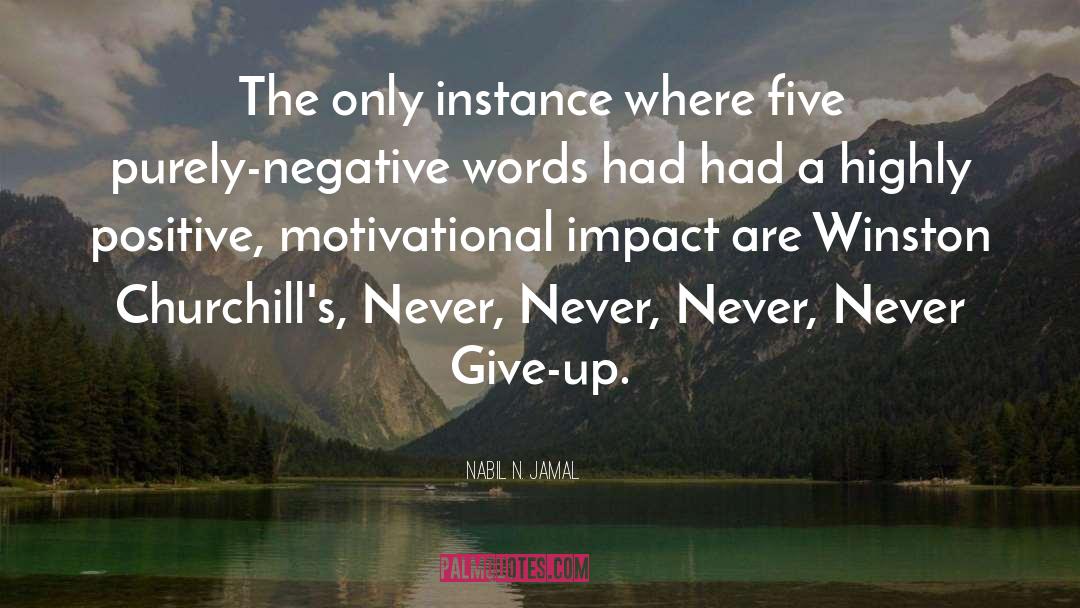 Nabil N. Jamal Quotes: The only instance where five
