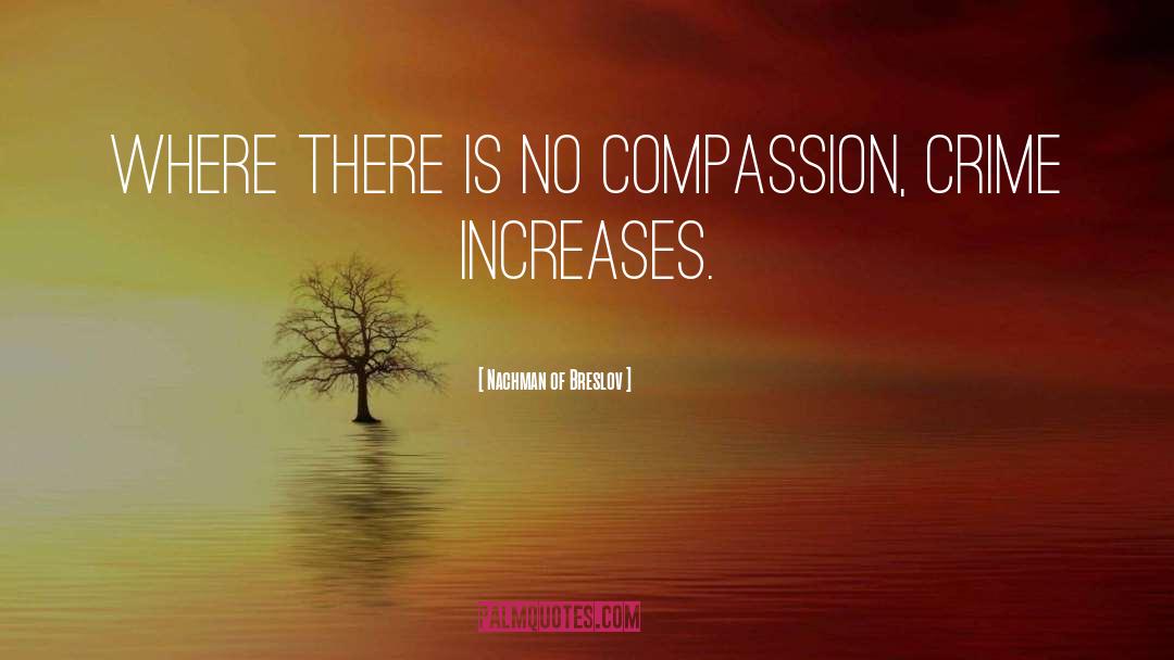 Nachman Of Breslov Quotes: Where there is no compassion,