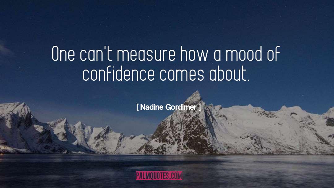 Nadine Gordimer Quotes: One can't measure how a