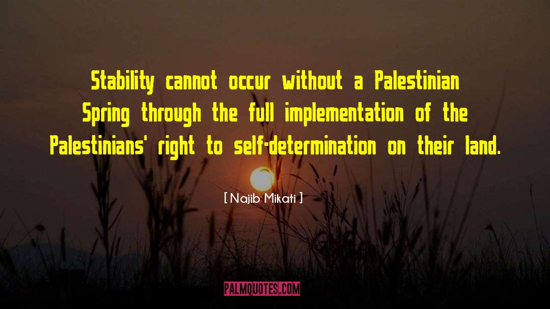 Najib Mikati Quotes: Stability cannot occur without a