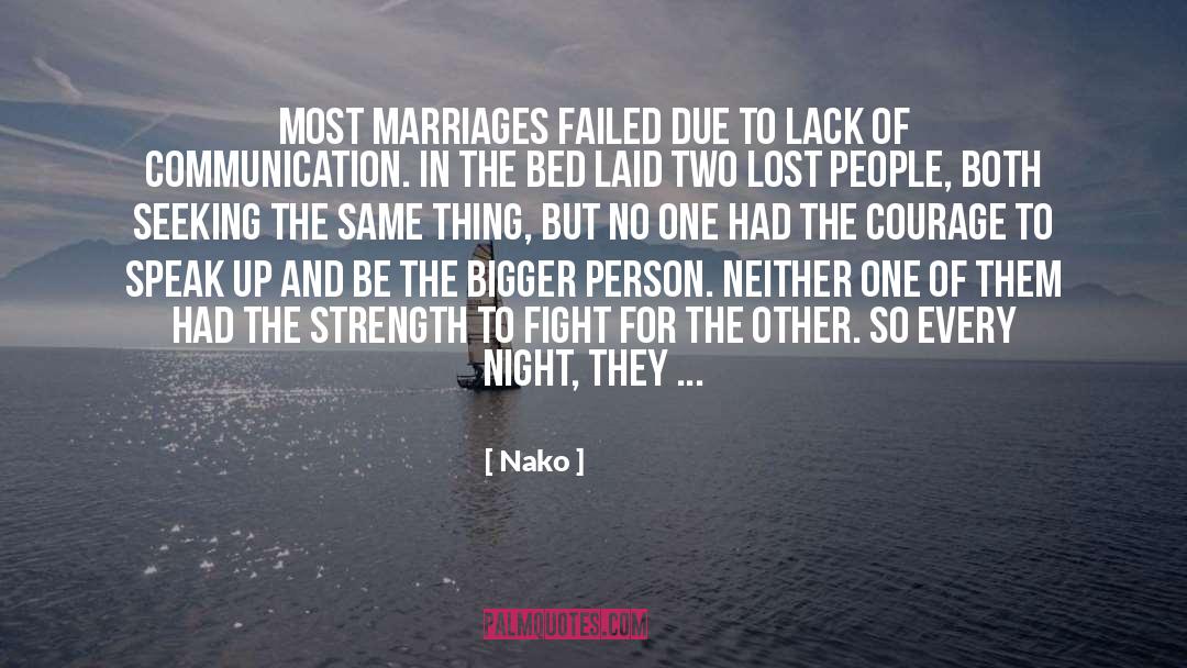 Nako Quotes: Most marriages failed due to