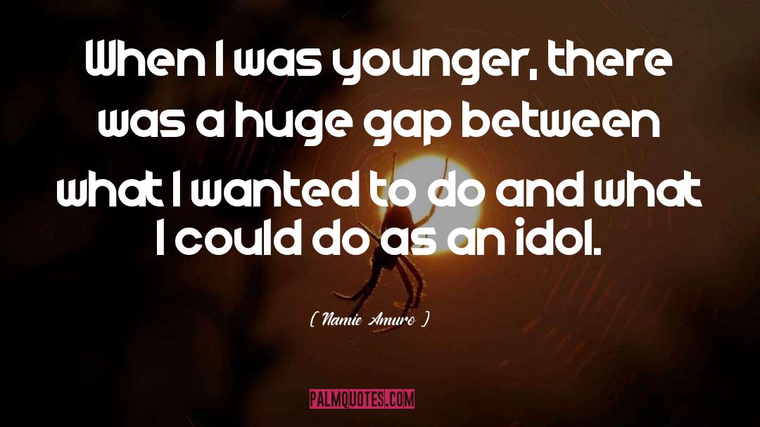 Namie Amuro Quotes: When I was younger, there