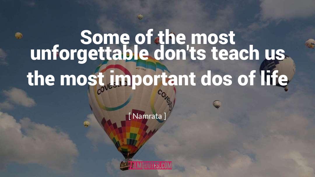 Namrata Quotes: Some of the most unforgettable