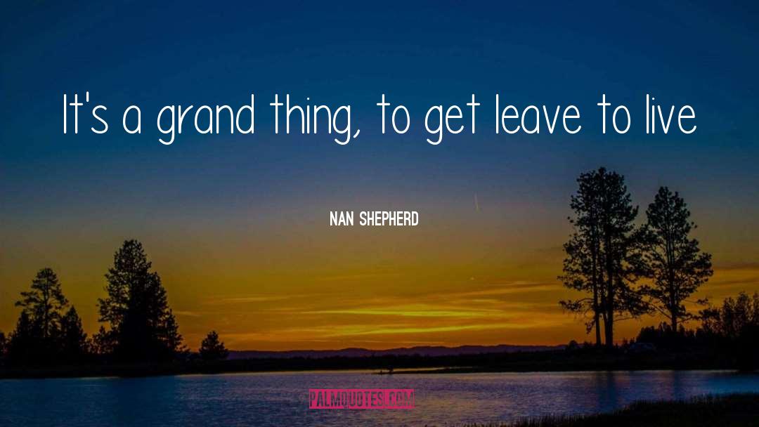 Nan Shepherd Quotes: It's a grand thing, to