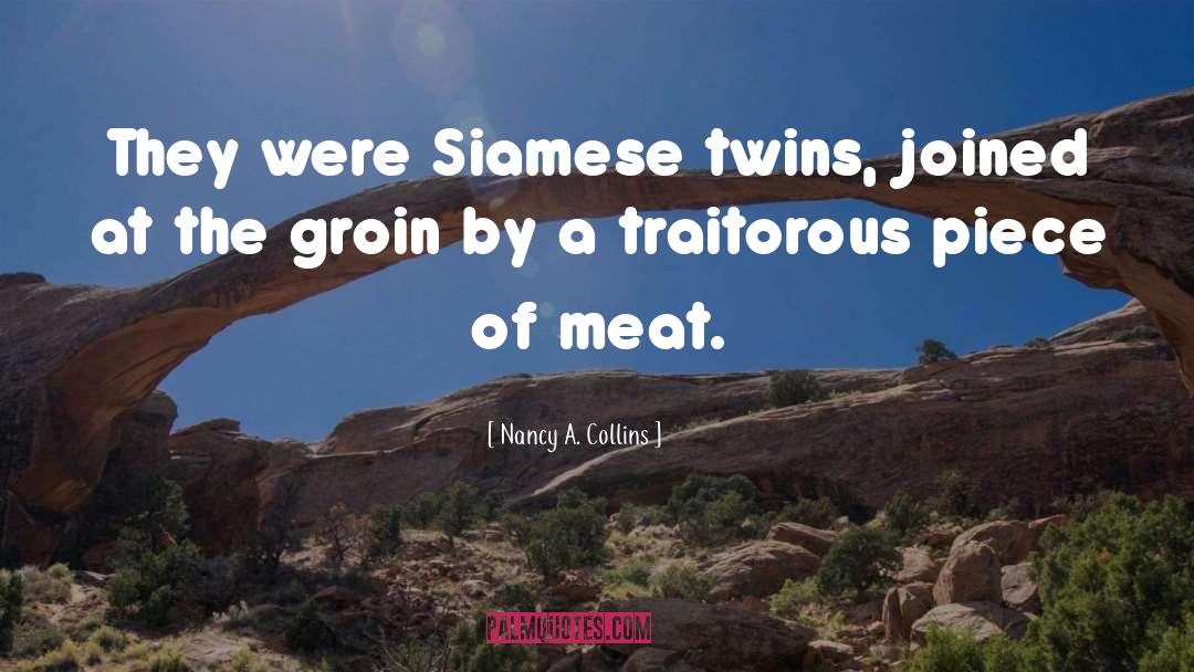 Nancy A. Collins Quotes: They were Siamese twins, joined
