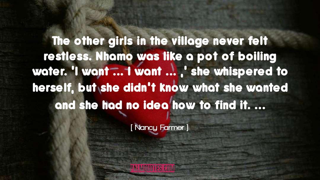 Nancy Farmer Quotes: The other girls in the