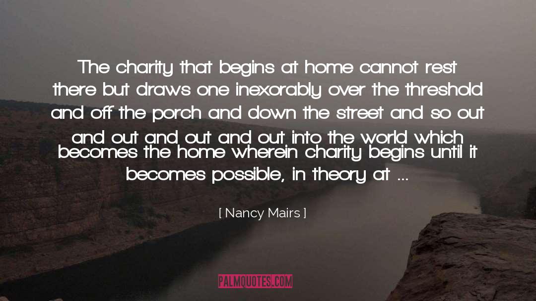 Nancy Mairs Quotes: The charity that begins at