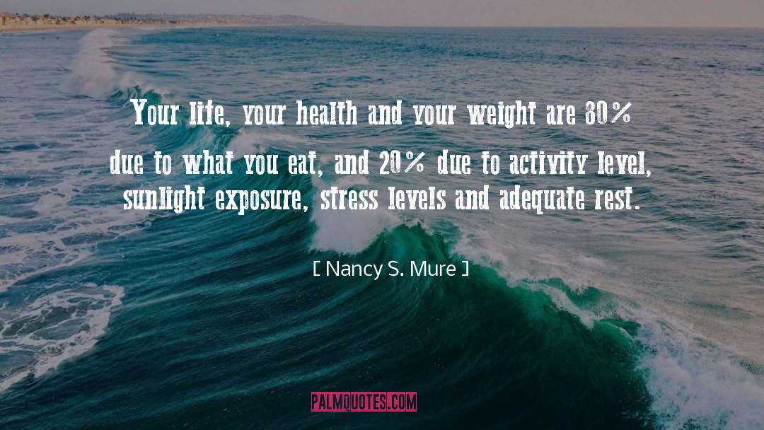 Nancy S. Mure Quotes: Your life, your health and