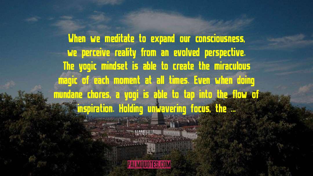 Nandhiji Quotes: When we meditate to expand