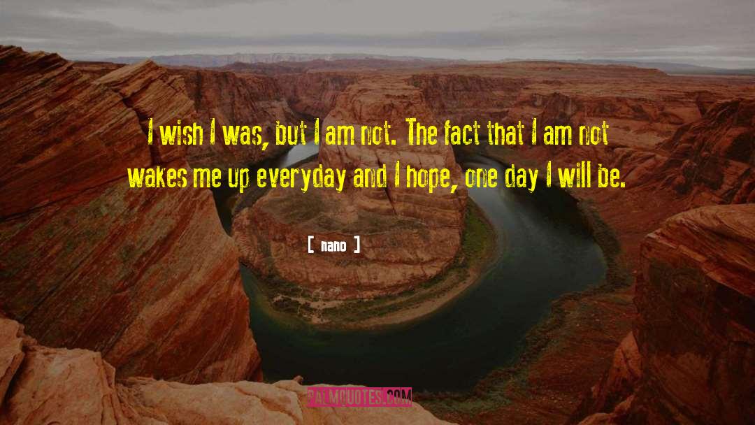 Nano Quotes: I wish I was, but