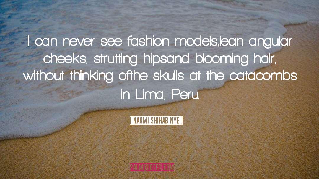 Naomi Shihab Nye Quotes: I can never see fashion