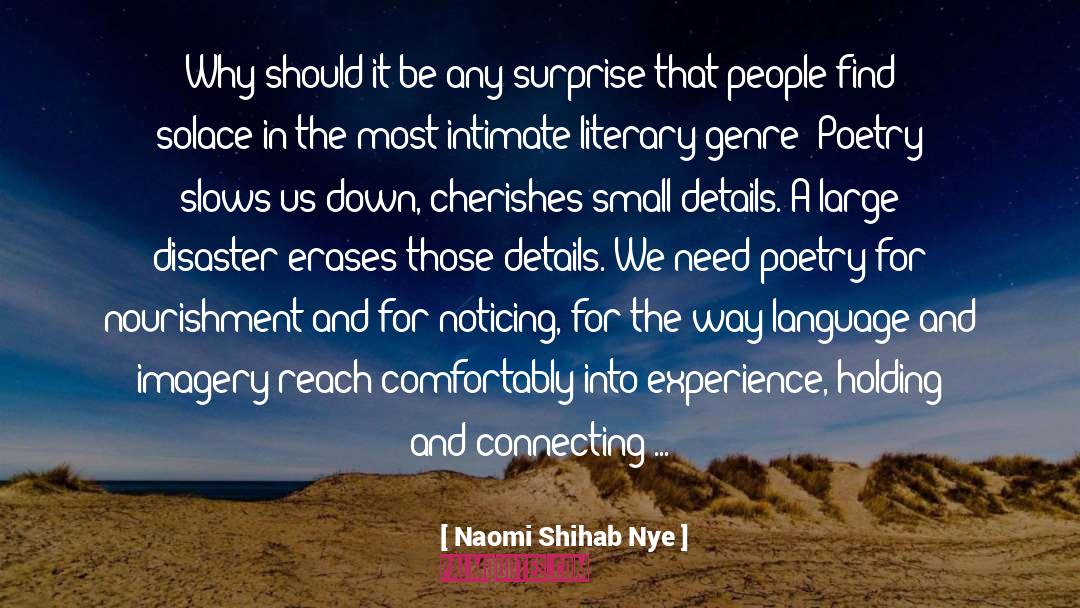 Naomi Shihab Nye Quotes: Why should it be any