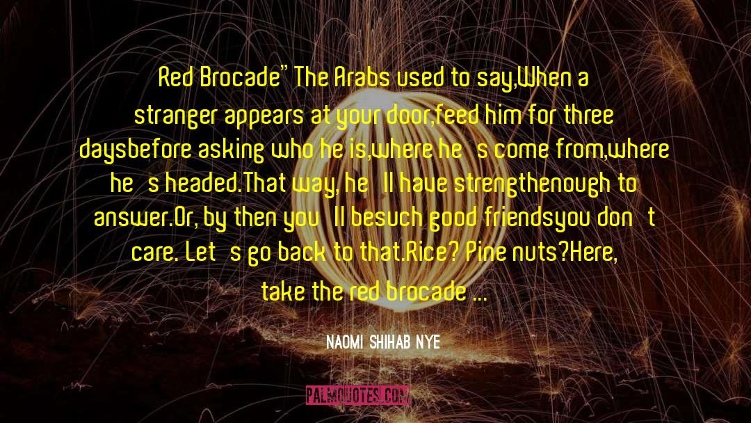 Naomi Shihab Nye Quotes: Red Brocade